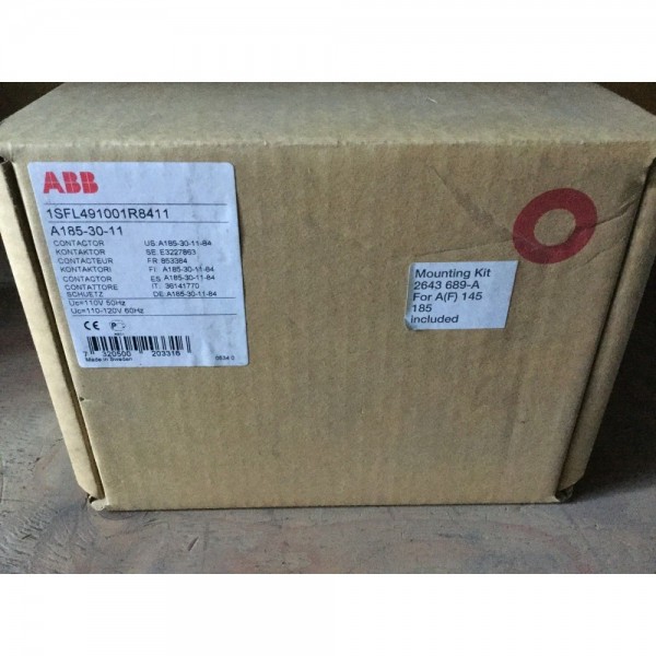 1SFL491001R8411 Contactor 185 Amps (New)