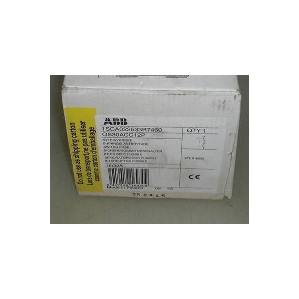 OS30ACC12P 1SA022533R7460 DISCONNECT SWITCH *NEW IN BOX*