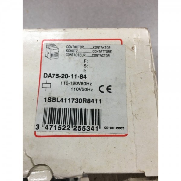 110/120V. CONTACTOR DA75-20-11-84