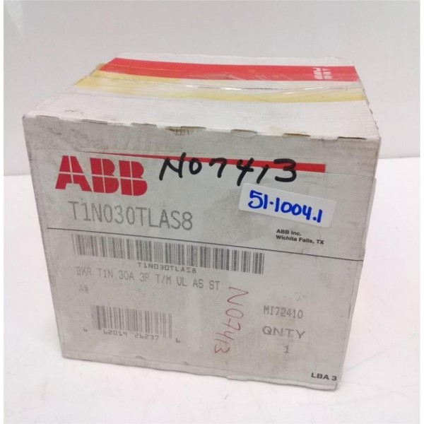 MOLDED CASE CIRCUIT BREAKER T1N030TLAS8 NIB *PZB*