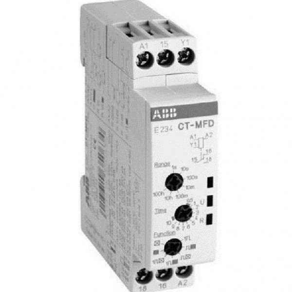 MULTIFUNCTIONAL TIMER RELAY CTMFD 6A Switching Current, 24-48VDC, 24-240VAC