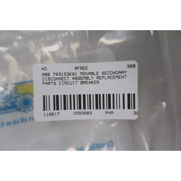 703153K01 MOVING SECONDARY DISCONNECT ASSEMBLY D583903