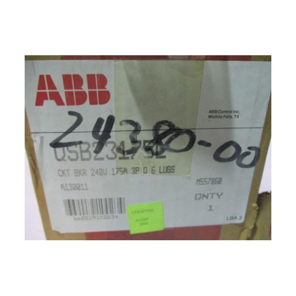 QSB23175L, Circuit Breaker 240V, 175 AMP 3 Phase. 419498