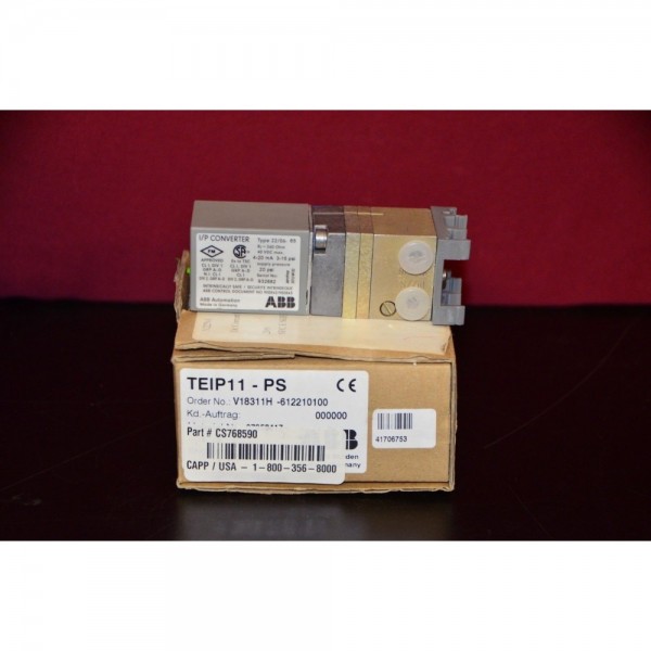 22/06-65 DIN Rail Mount I/P Transducer 3-15 PSI V18311H-612210100 TEIP11-PS