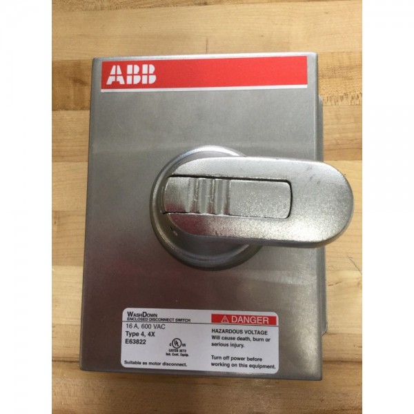 WASH DOWN ENCLOSED DISCONNECT SWITCH E638822 *NEW
