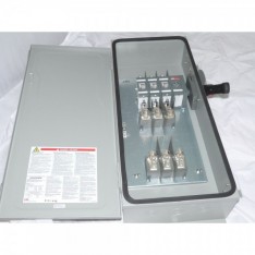 ABB Safety Switch 3p 100a 600v Fusible Heavy Duty N3R NEW With Fuses 100a