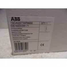 OS160D03W Switch Fuse OS160D03W-71 160A 400-690V DIN w/ OHB65J6 Handle NIB