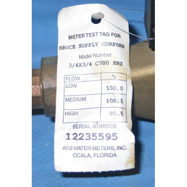 Scancoder C-700 C700 Water Meter 3/4 Bronze - NEW w/FREE SHIPPING"