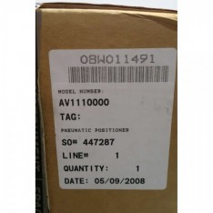 PNEUMATIC VALVE POSITIONER AV111000 NEW