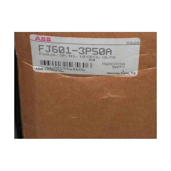 ABB FJ601-3P50A SWITCH ENLOSURE