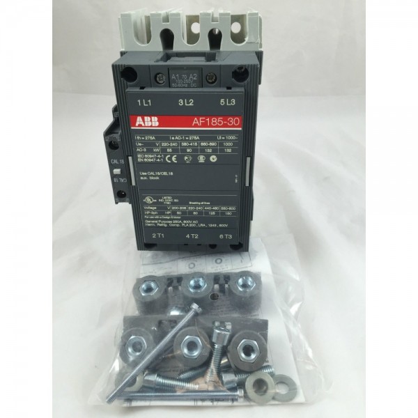ABB Contactor AF185-30-11-70 Control 100-250V AC/DC Coil 250A 3 Pole