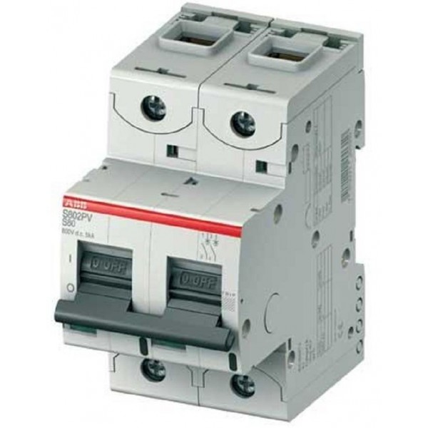 ABB MINIATURE CIRCUIT BREAKER S202MD6 10KA 440V AC/DC 6A, D-Curve, 2- Poles