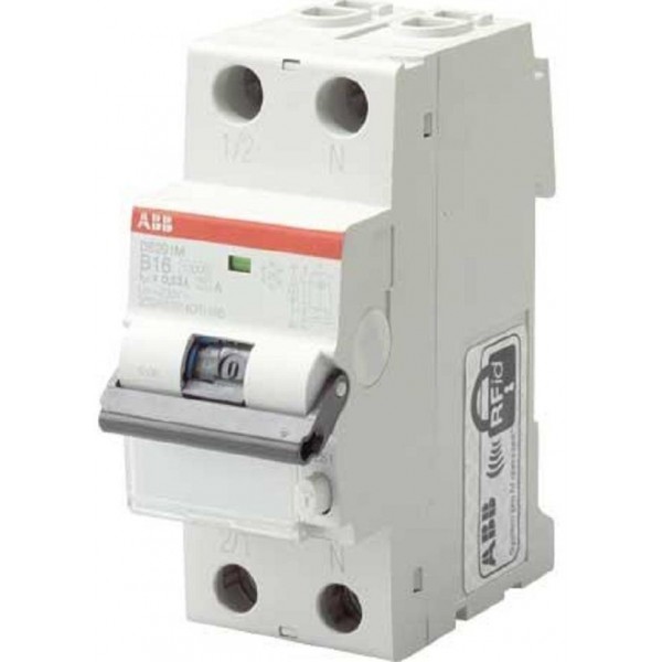 ABB RESIDUAL CURRENT CIRCUIT BREAKER DS201C20AC100, 20A 6kA 100mA, C-Curve 1Pole