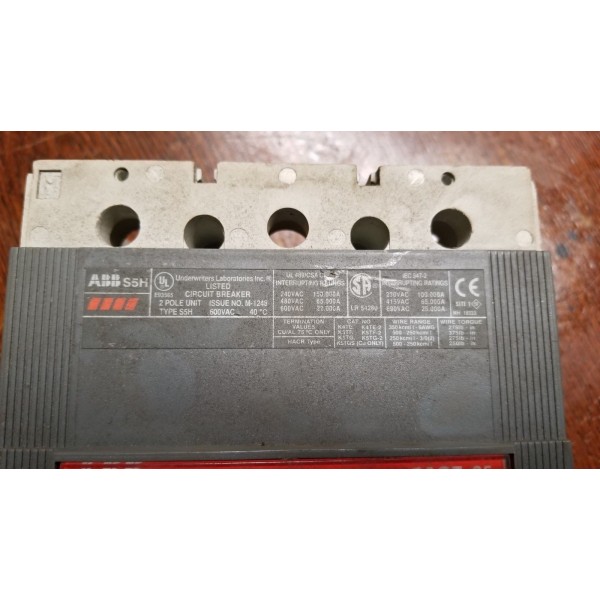 S5H Circuit Breaker 2 Pole 600 Vac