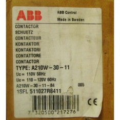 ABB A210W 30 11 84 300 Amp 110 120 V 3 Pole Contactor A210W-30-11