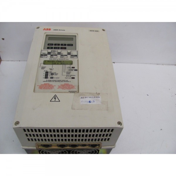 ABB ACS501-007-4-00P2 DRIVE 7.5HP 440-500VAC NEMA1