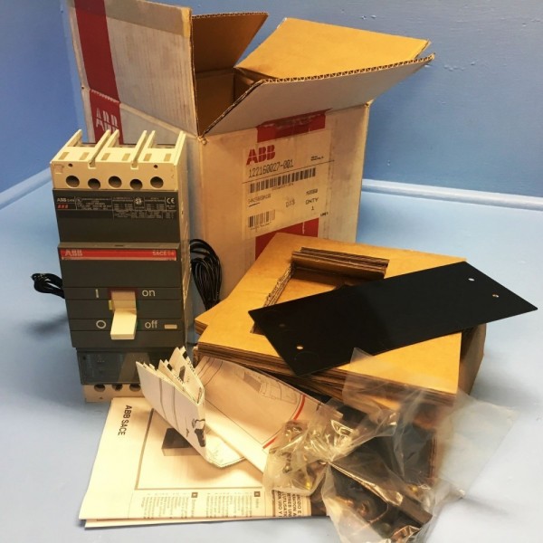 NEW ABB S4N250BE0A1S8 SACE S4 250A Circuit Breaker w Aux & Shunt S4N 250 Amp NIB