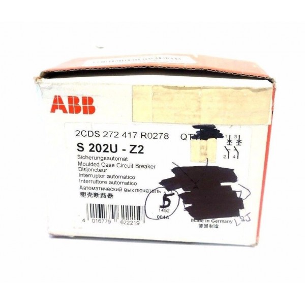 5 NEW ABB S202U-Z2 CIRCUIT BREAKERS S202UZ2