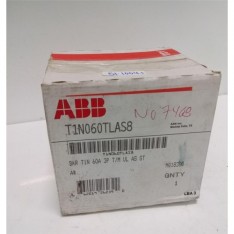 ABB CIRCUIT BREAKER BKR TIN 60A 3P T/M UL AS ST T1N060TLAS8 NIB