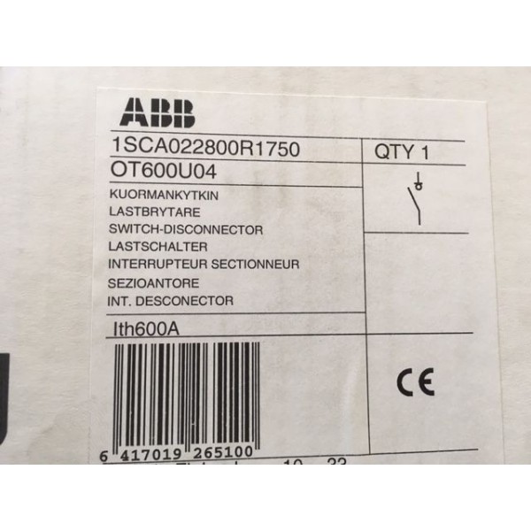 Disconnect Switch 600VAC 600 Amps 4 Poles