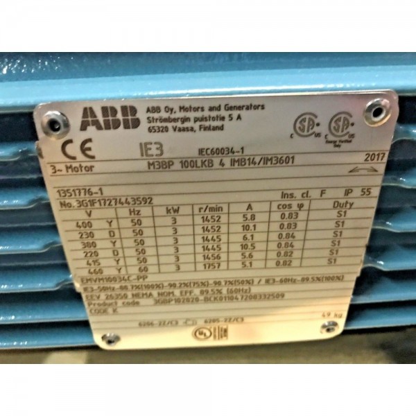 IE3 METRIC MOTOR