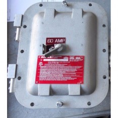 ADALET EXPLOSION PROOF ABB NEMA 7/9 60AMP DISCONNECT SWITCH xce-060806-n4