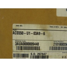 ABB ACS550-U103-A96 AC Drive 3HP 600VAC 3.9amp NEW