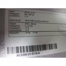 WARRANTY (NEW) ABB ACS550-U1-017A-6 Servo Drive Asea Brown Boveri