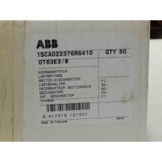 ABB OT63E3 80A Disconnector Disconnect Switch 600 VAC 3-P -NEW