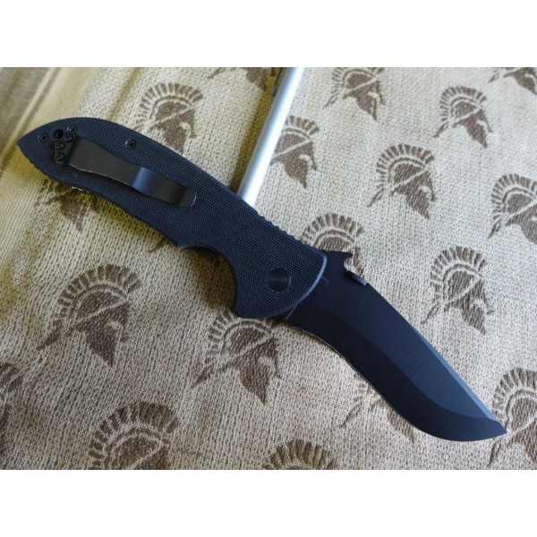 Knife SUPER COMMANDER BTS Black Serrated Edge - Prestige Dealer