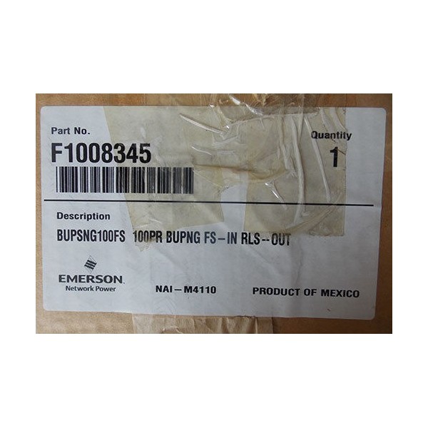 Emerson BUPSNG100FS 100-Pair Field Splice Tail/In RLS IDC Block/Out F1008345