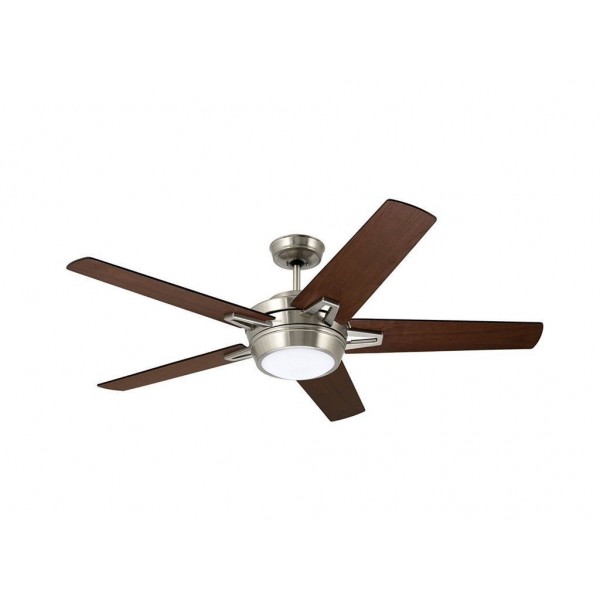 Emerson CF4900BS, Southtowne Brushed Steel 54 Ceiling Fan W/Light & Remote"