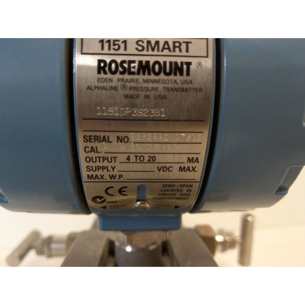ROSEMOUNT 1151 PRESSURE TRANSMITTER 1151DP3S23B1 2000PSI