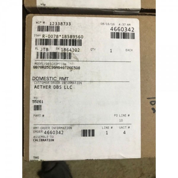 0078R25C30A040T26E5Q8 RTD W/ Thermowell New