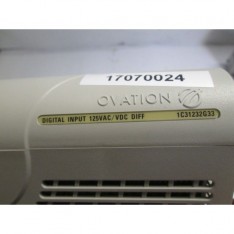 Ovation 1C31232G33 Digital Input Module 125VAC / VDC Diff Westinghouse Emerson