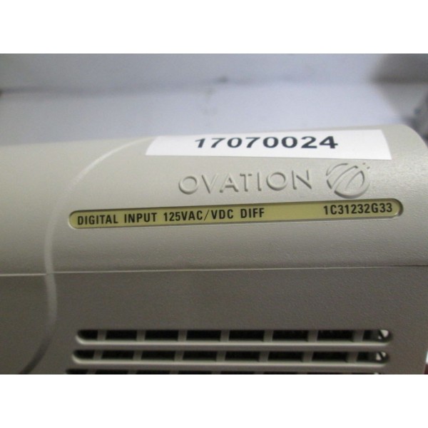 Ovation 1C31232G33 Digital Input Module 125VAC / VDC Diff Westinghouse Emerson