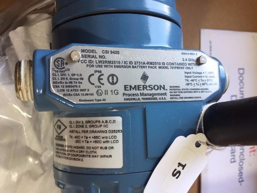 Wireless Vibration Transmitter B9420WA1LZ + battery 701PBKKF - Grupo Vazsir