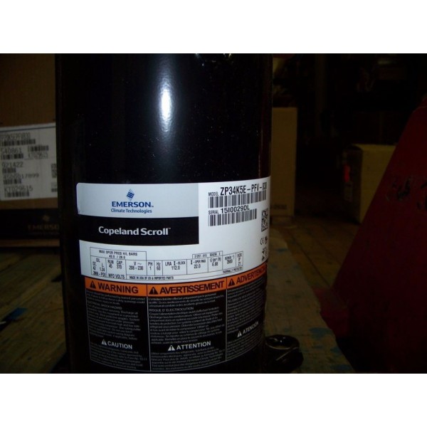 Copeland Scroll Compressor 208-230V 1PH 60HZ 3Ton