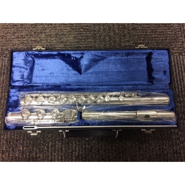 Flute Open Hole New Silver Head Silver-Plated Body Emerson EF6B New In Case