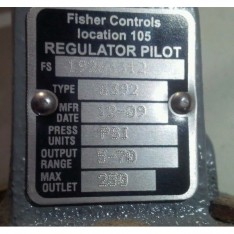 TYPE 92C SELF POWERED CONTROL VALVE W/ FISHER 6392 REGULATOR 3/4 NPT