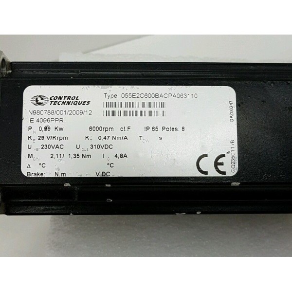 Motor 6000rpm 7.5hp and 10hp