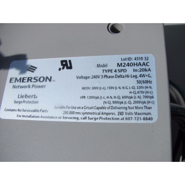 LIEBERT LM SERIES SURGE PROTECTION 240V 3PH