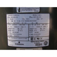 20HP Frame:254JM 3540RPM 230/460V 3PH DB75 DJ20E1DU