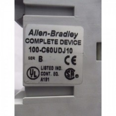 New Allen Bradley 100-C60UDJ10 3 Pole Contactor Series B NIB