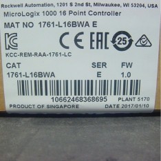 1761-L16BWA E FW 1.0 MicroLogix 1000 Controller