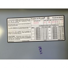 GENERAL ELECTRIC GE BUSWAY PLUG 60 AMP 240V 3 POLE FUSIBLE AC422R