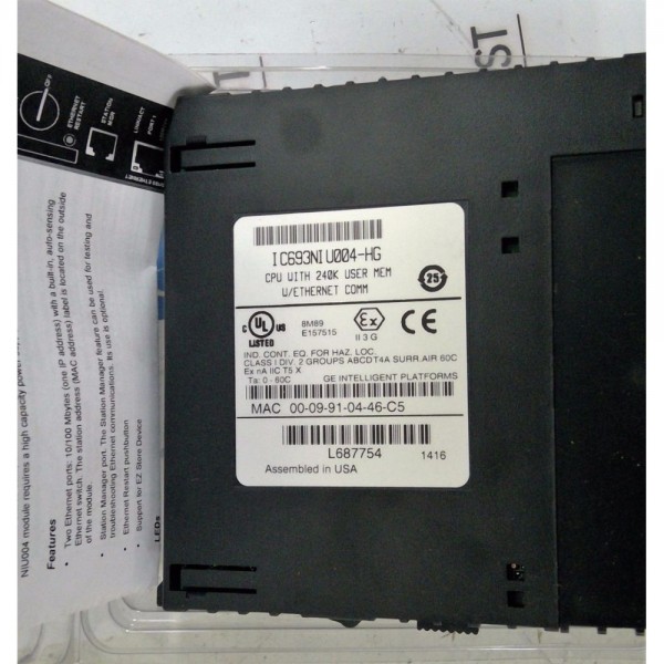 CPU Module W/ Ethernet Comm