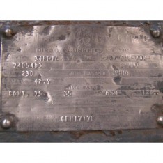 35HP DC Motor 230v 128.5Amp