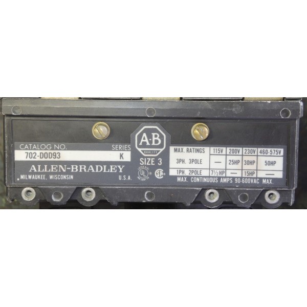Series K Size 3 Motor Starter
