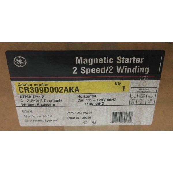 CR309D002AKA MAGNETIC STARTER 2 SPEED / 2 WINDING